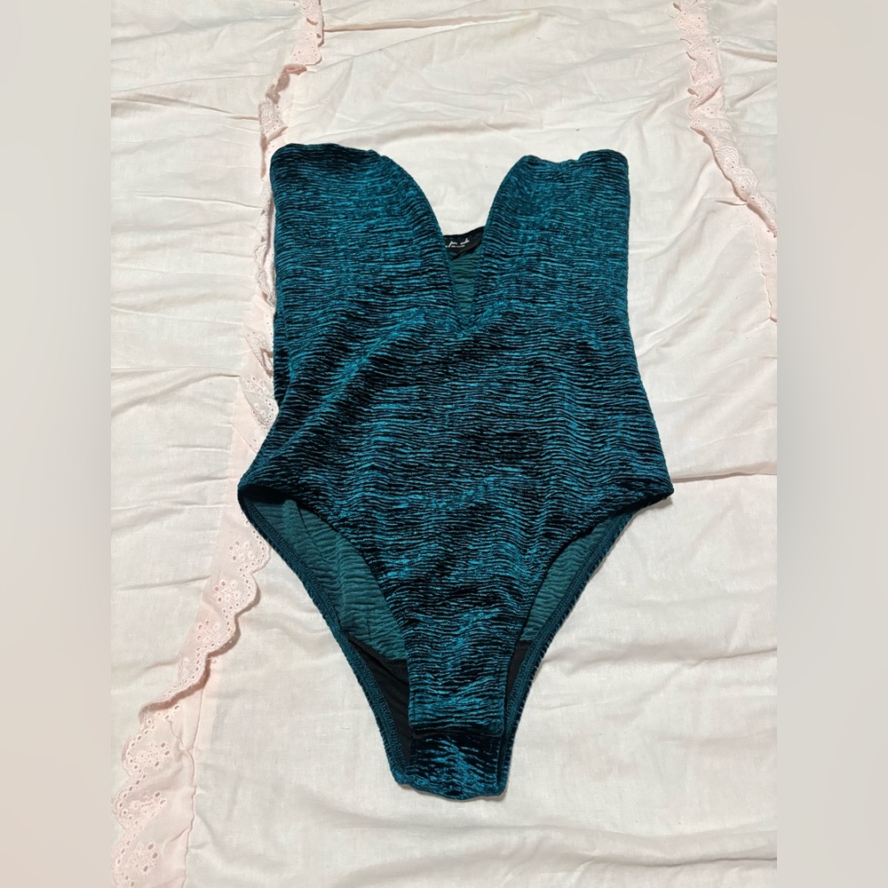 Teal bodisuit